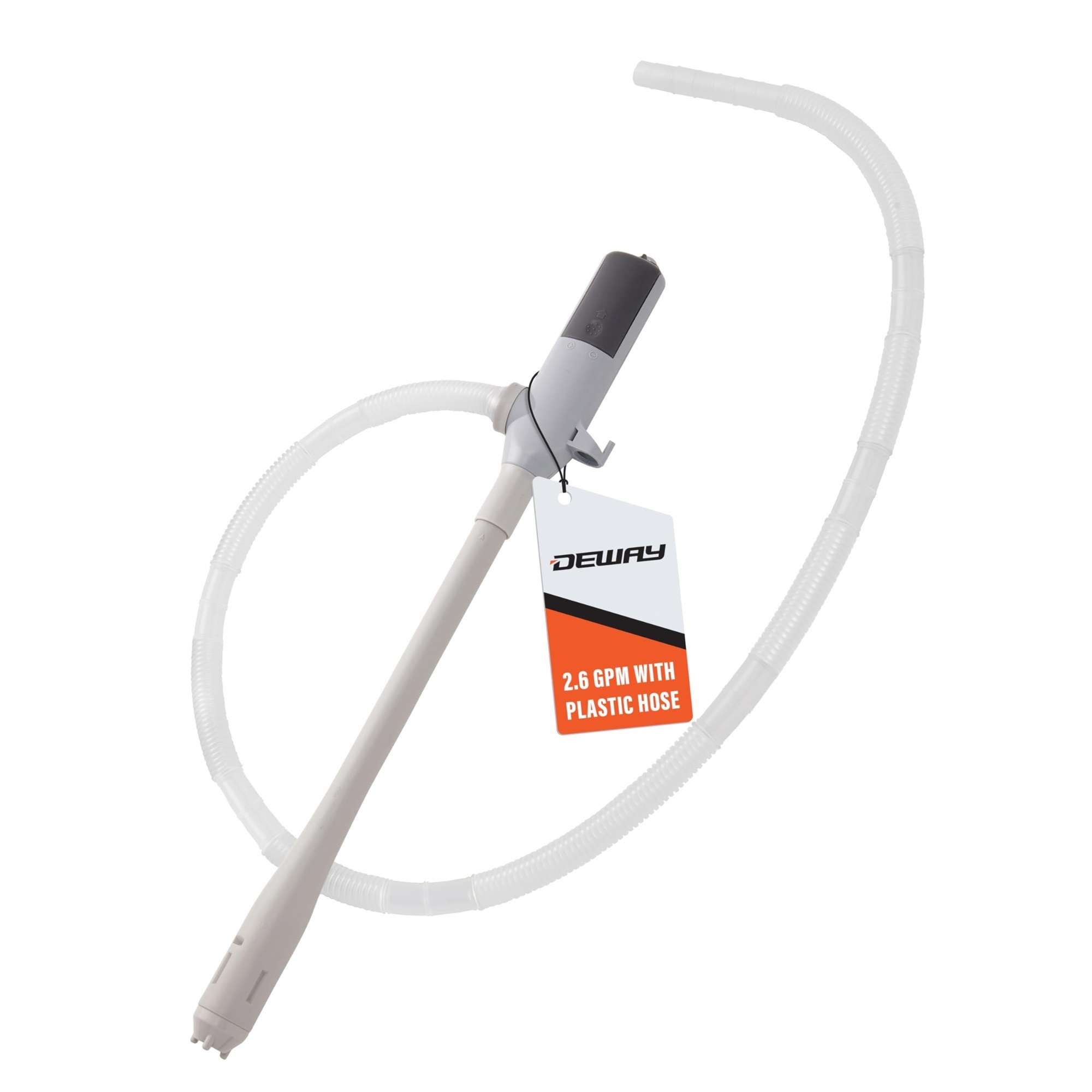 Deway Battery Powered Fuel Transfer Pump — 39in. Hose, Electric, Portable, 2.6 GPM, Model# WAYSFPAAB